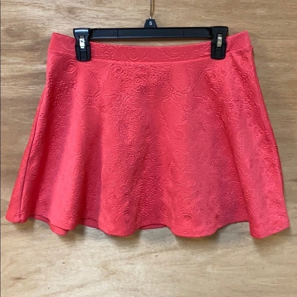 AEROPOSTALE hot pink paisley circle mini skater skirt